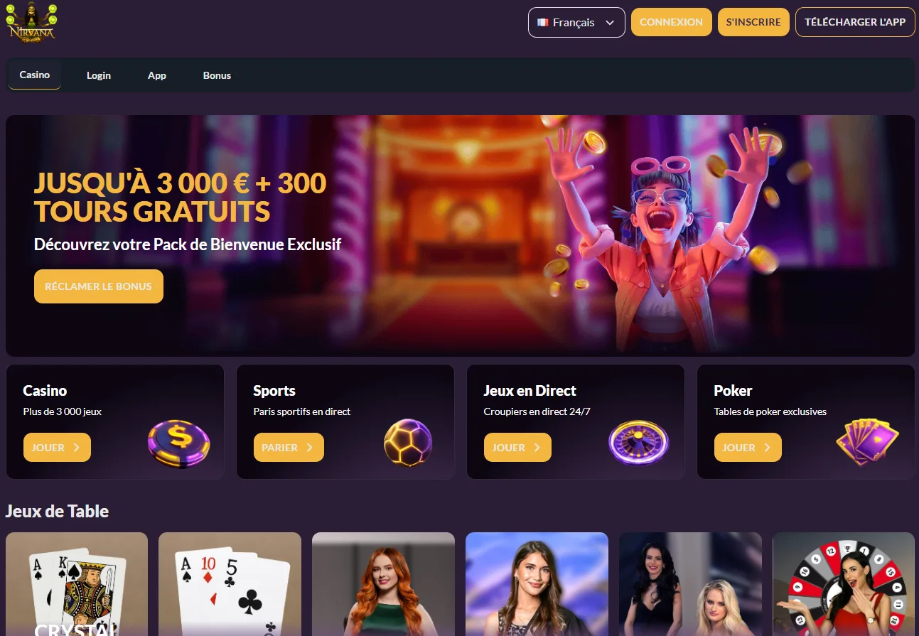 Nirvana Casino Connexion